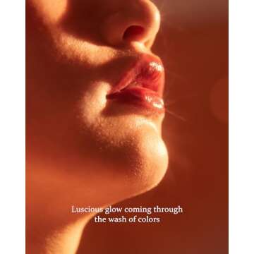 HINCE Mood Enhancer Water Liquid Glow - Non-Sticky & Waterproof Lip Stain for Women - Long Wearing Lip Gloss for Natural and Glass Glow - Moisturizing Liquid Makeup, 0.16 fl.oz. (HARMONIOUS)