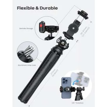 Lamicall 3 in 1 Flexible Tripod for iPhone & Cameras