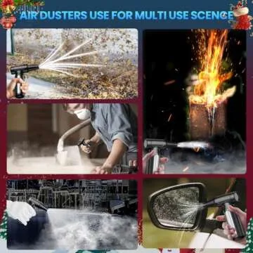 Compressed-Air-Duster-Mini-Blower- Turbo Fan- 300000RPM Electric Duster- Keyboard Cleaning kit- No Canned- Replace Compressed air can- Jet Dry Blower- Car Dryer air Blower- Pc dusters for Cleaning