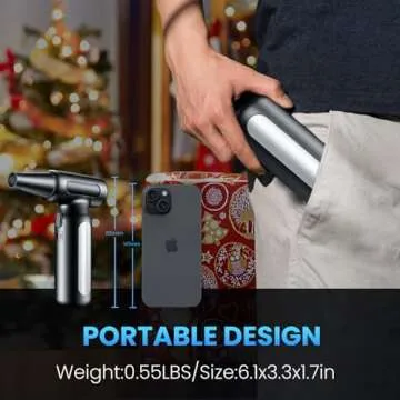 Compressed-Air-Duster-Mini-Blower- Turbo Fan- 300000RPM Electric Duster- Keyboard Cleaning kit- No Canned- Replace Compressed air can- Jet Dry Blower- Car Dryer air Blower- Pc dusters for Cleaning