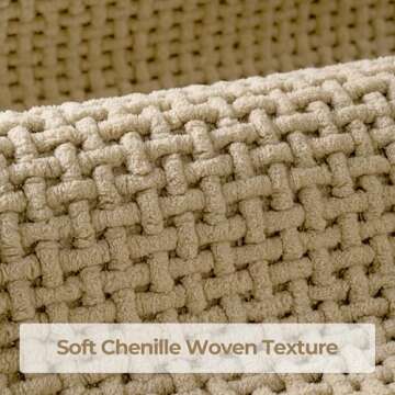 GRANNY SAYS Beige Bathroom Rugs Non Slip Washable, Absorbent Bath Mats for Bathroom, 24" x 36", Thin Chenille Bathroom Rug, Quick Dry Large Bath Mat, Soft Rug for Tub and Shower