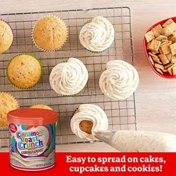 Betty Crocker Cinnamon Toast Crunch Frosting, Made with Cinnadust, 16 oz (Pack of 8)