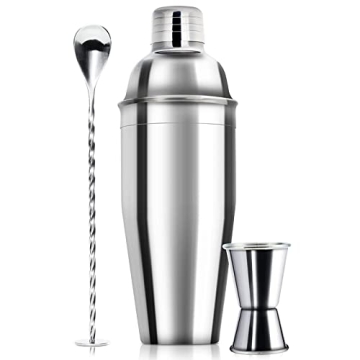 Professional 24oz Cocktail Shaker & Accessories Set