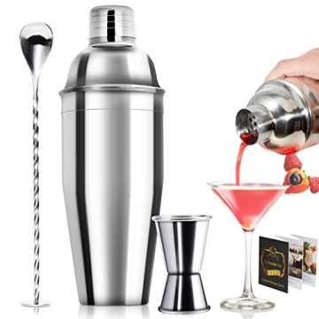Professional 24oz Cocktail Shaker & Accessories Set