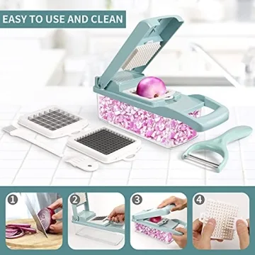Senbowe Vegetable Chopper Dicer with 8 Sharp Blades
