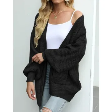 Oversized MEROKEETY Cardigan for Comfort and Style