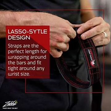 Dark Iron Fitness Weightlifting Leather Suede Lifting Wrist Straps Bundle for Men and Women Wraps Weight for a Heavy Powerlifting Grip Hooks with Padded Support