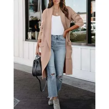 ANRABESS Women's Long Cardigan Sweater for Fall Style