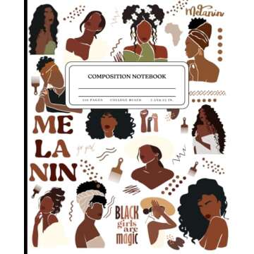 Composition Notebook College Ruled for Black Women, Teens, and Black Girls: Black Woman, Black Girl ...