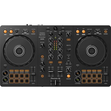 Pioneer DJ DDJ FLX4 2-Channel DJ Controller - Black Bundle with Gator Case, Headphones, and Austin B...