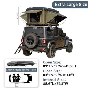 Naturnest Rooftop Tent for Comfortable Camping Adventures