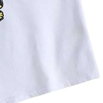 ZAFUL Women's Butterfly Graphic Tank Top Sleeveless Stretch Casual Basic Camisole White-A S