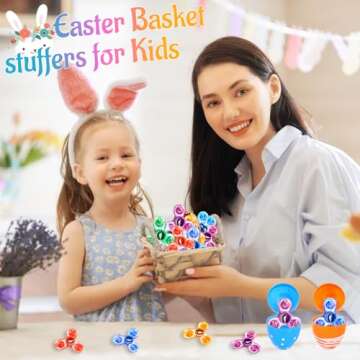 Gigilli Fidget Spinners for Kids 2 Pack, Light up Sensory Fidget Toys Adults Kids 4-8-12, Easter Basket Stuffers Egg Fillers Glow in The Dark ADHD Autism Toys 5-7 Boys Girls Classroom Prizes Fidgets