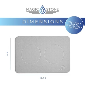 Magic Stone Pet Feeding Mat - Eco-Friendly, Stylish Pet Accessory for Every Home