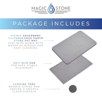 Magic Stone Pet Feeding Mat - Eco-Friendly, Stylish Pet Accessory for Every Home