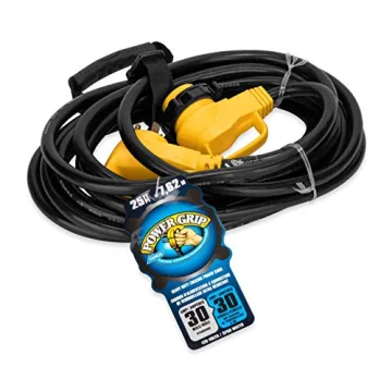 Camco PowerGrip 30-Amp RV Extension Cord - 25 Ft Durability