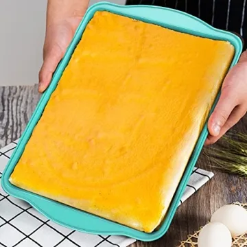 Nonstick Cookie Sheet Set - 3 Easy Clean Baking Trays