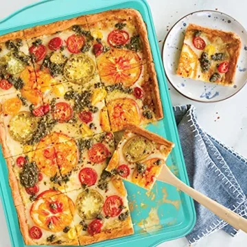 Nonstick Cookie Sheet Set - 3 Easy Clean Baking Trays