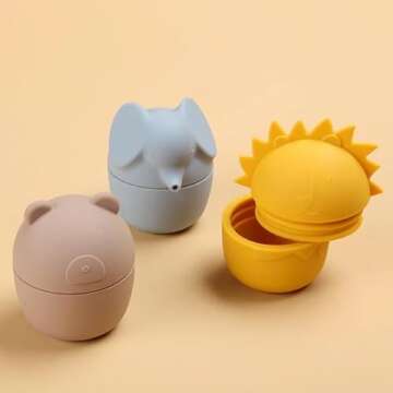 Lamorat Kompani Silicone Baby Bath Toy Set - Fun & Safe