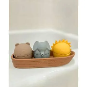 Lamorat Kompani Silicone Baby Bath Toy Set - Fun & Safe