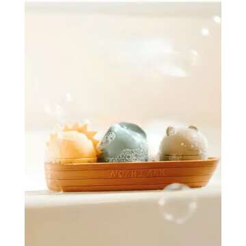 Lamorat Kompani Silicone Baby Bath Toy Set - Fun & Safe