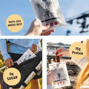 People's Choice Beef Jerky - Old Fashioned - Hot & Spicy - Healthy, Sugar Free, Zero Carb, Gluten Free, Keto Friendly, High Protein Meat Snack - Dry Texture - 1 Pound, 16 oz - 1 Bag