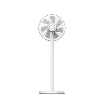 Xiaomi Mi Smart Standing Fan 2 Lite, Smart Fan, Portable Design, 7 Rotor Blades For Powerful Airflow, Voice Control, Mi App Control, White