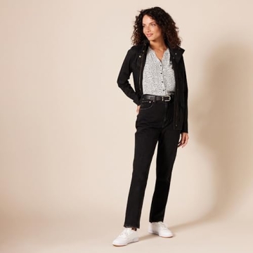 Amazon Essentials Women's Relaxed-Fit Leopard Blouse - Soft & Versatile