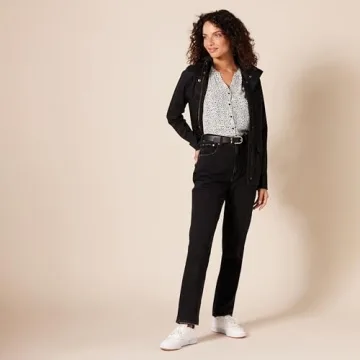 Amazon Essentials Women's Relaxed-Fit Leopard Blouse - Soft & Versatile