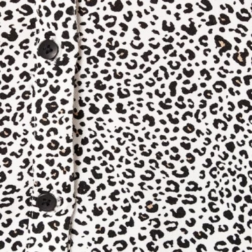 Amazon Essentials Women's Relaxed-Fit Leopard Blouse - Soft & Versatile