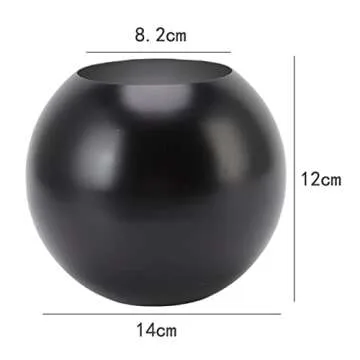 Bubble Bowl Vase - Modern Stainless Steel Flower Vase