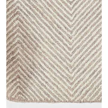 Handcrafted Herringbone Wool Rugs for Modern Homes