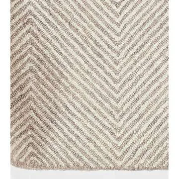 Handcrafted Herringbone Wool Rugs for Modern Homes