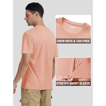 TACVASEN Men's Dry Fit UV Short Sleeve Workout Shirt