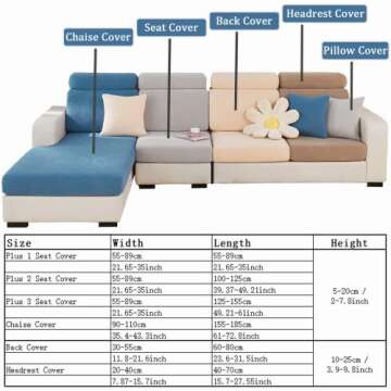 2024 New Wear-Resistant Universal Sofa Cover, Stretch Couch Cushion Slipcovers Replacement, Anti-Slip L Shape Chaise Lounge Sofa Slipcover (Weave White)