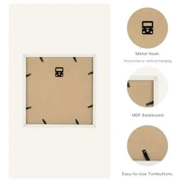 ArtbyHannah 10x10 Gold Picture Frame Set with Halloween Prints