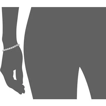 Sterling Silver Diamond Bracelet for Timeless Elegance