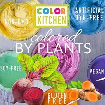 Color Kitchen Plant-Based Red Food Coloring Powders, Natural Colors, No Artificial Dyes, Gluten Free, Vegan (Pack of 10)