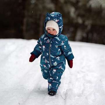 JAN & JUL Insulated Waterproof Winter Suit for Newborn Boys (Arctic, S)