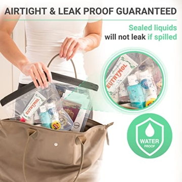 Ogato Clear TSA Approved Toiletry Bags - Leak-Proof & Durable