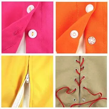 New Sky Enterprises Montessori Basic Life Skills Development Material for Kids Practical Dressing Frame Learn to Dress Kits (Set of 8)