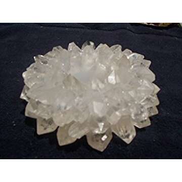 Gemstone Candle Holder 4 Inch Crystal Clear Quartz Tea Light