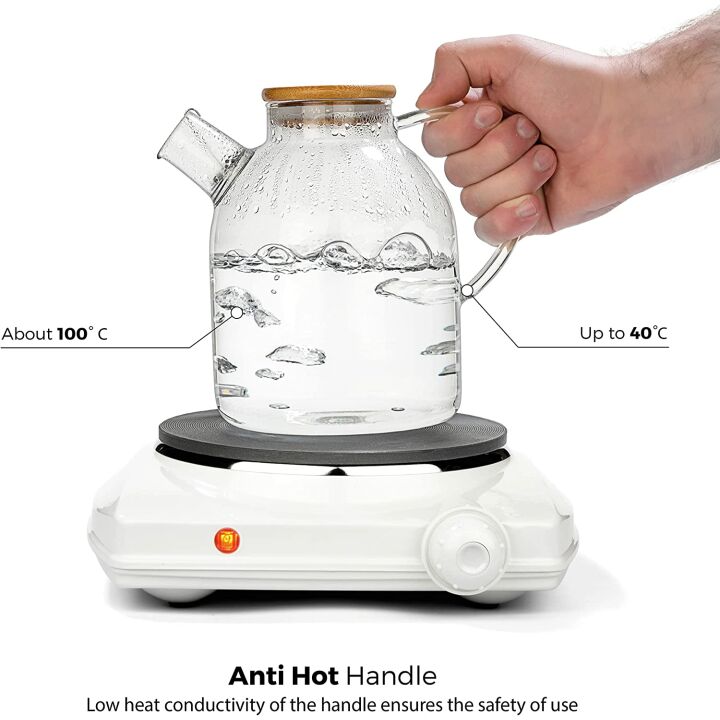 Tealyra 60oz Glass Stove-top Kettle - Heat Resistant