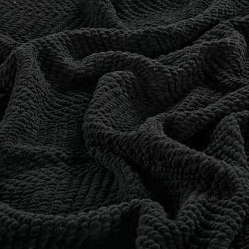 Home Soft Things Cozy Knitted Tweed Throw Blanket