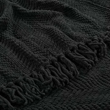 Home Soft Things Cozy Knitted Tweed Throw Blanket