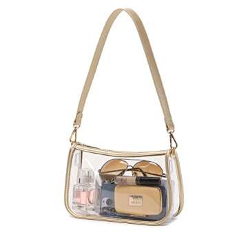 Leanoria Clear Tote Bag Stylish PVC Stadium Approved