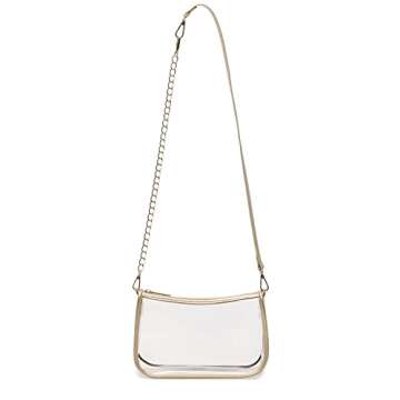 Leanoria Clear Tote Bag Stylish PVC Stadium Approved