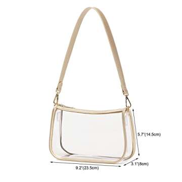 Leanoria Clear Tote Bag Stylish PVC Stadium Approved