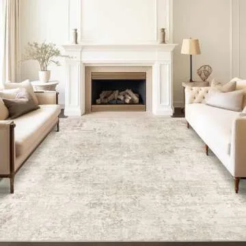 Art&Tuft Washable Area Rug 8x10, Trendy & Soft