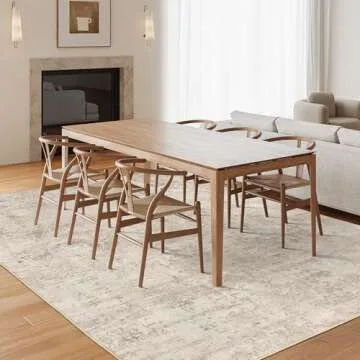 Art&Tuft Washable Area Rug 8x10, Trendy & Soft